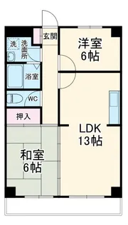 宮の下マンション【4階】の間取り