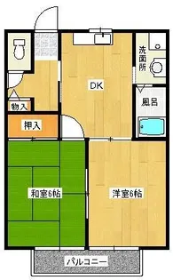 サニーガーデン【1階】の間取り