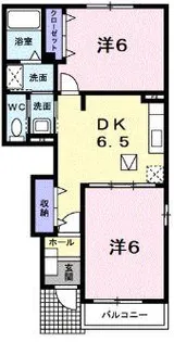 ラフレシール【1階】の間取り