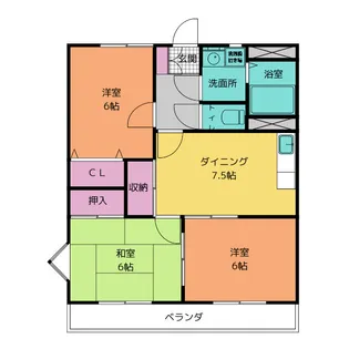 ア・ドリーム村山【2階】の間取り