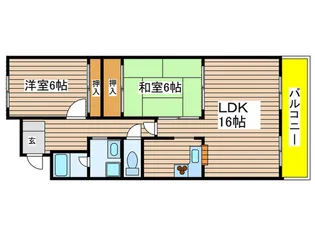 神宮ハイツの間取り
