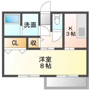 コーポN B【2階】の間取り