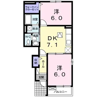 メゾン ドゥ ファミーユ【1階】の間取り