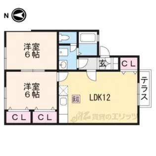 サンシャイン翼【1階】の間取り