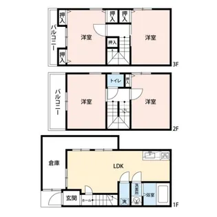 シティパーク駒場【1階】の間取り