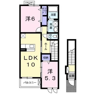グランドソレイユ【2階】の間取り