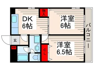 コットンウィル上篠崎【1階】の間取り