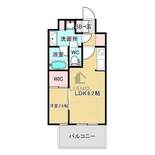 Alivis六本松【3階】の間取り