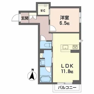 シャーメゾン南白土【2階】の間取り