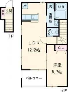 クラシード【2階】の間取り
