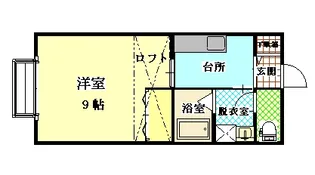 カーサ・ド・シエロ【1階】の間取り