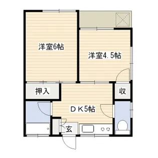 東京都三鷹市新川1【アパート】の間取り