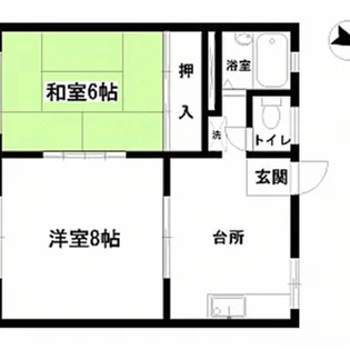 スカイパレスI【1階】の間取り