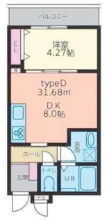 レガート六甲【1階】の間取り