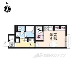 レオパレスナップシャンブル【1階】の間取り