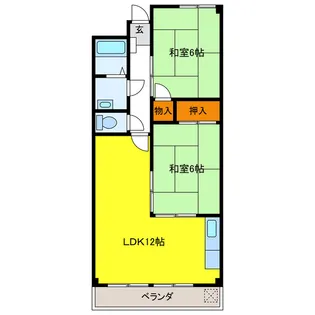 コスモ河村【2階】の間取り