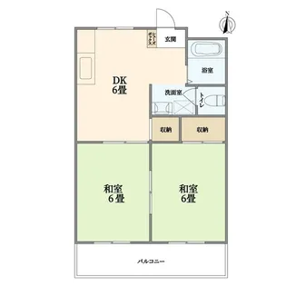 サンビレッジナカニシA棟【2階】の間取り