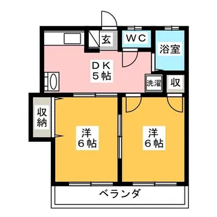 エクセルヤザワ【1階】の間取り