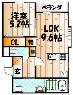 サンシャイン【3階】の間取り