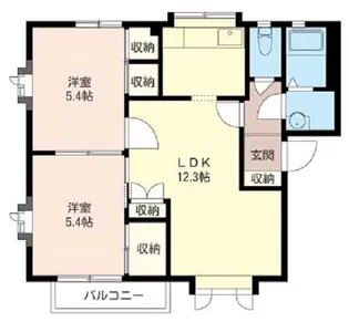 ヴェルドミールA【2階】の間取り