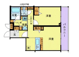 トーシンフェニックス牛込神楽坂【4階】の間取り