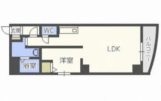 プルミエール札幌【9階】の間取り