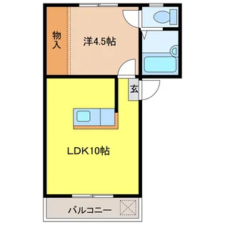 FLAT-K3【2階】の間取り