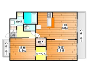 グラティ【5階】の間取り