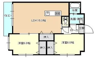 BIOS(ビオス)新涯【4階】の間取り