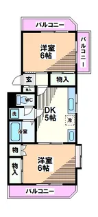 東京都国立市富士見台3【マンション】の間取り