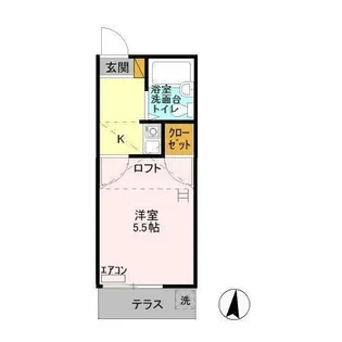 マルヤスハウス【1階】の間取り