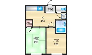 大阪府摂津市正雀3【マンション】の間取り