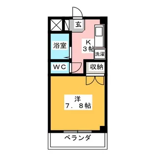 GREEN HILLS KATOH【3階】の間取り