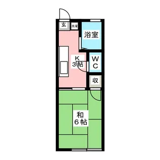 東名ハイツA棟【1階】の間取り