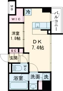 コンフォリア東葛西【8階】の間取り