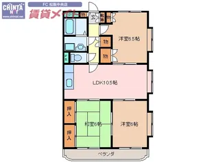 エスポワールMII【1階】の間取り