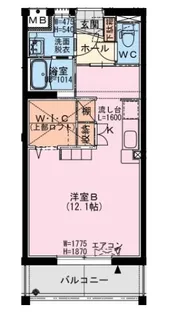 セブン・セブン都北【2階】の間取り
