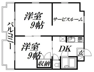 静岡県浜松市中央区紺屋町【マンション】の間取り