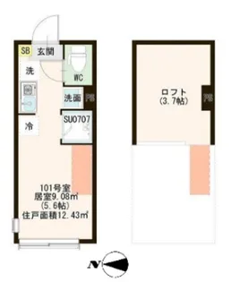 ハーモニーテラス西亀有III【1階】の間取り