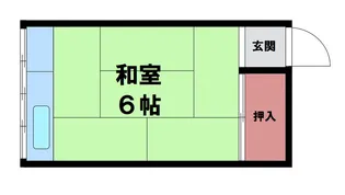はるみ荘【1階】の間取り