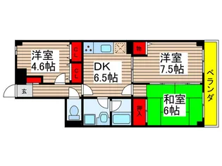 クリオ-ネ曽谷【1階】の間取り