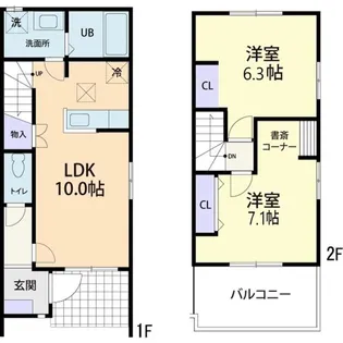 Pin tail 五岳Aの間取り