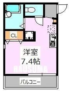 東京都荒川区西日暮里1【アパート】の間取り