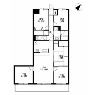 神奈川県中郡二宮町中里2【マンション】の間取り