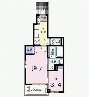 キャパシティ V【1階】の間取り