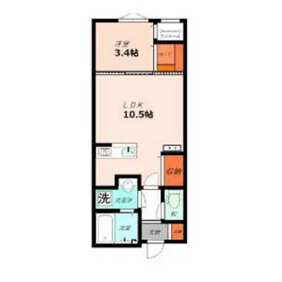 cross season 山室【2階】の間取り