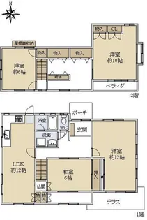 奈良県奈良市帝塚山南2【一戸建】の間取り