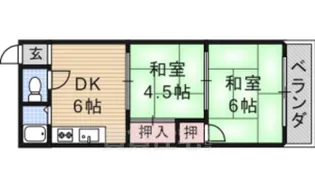 コーポ桜ケ丘【2階】の間取り