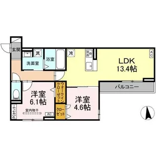 愛知県名古屋市中村区森末町3【アパート】の間取り