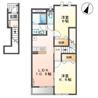 ピクシーハイツ【2階】の間取り